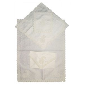 Persian Termeh Prayer Mat Luxury Islamic Sajada White
