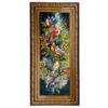 Hand-Knotted Persian Pictorial Rug from Tabriz Depicting Birds & Flowers