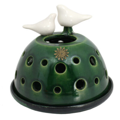 Handmade Persian Pottery Tealight Candle Holder, Negar Artisan Design, Traditional Décor