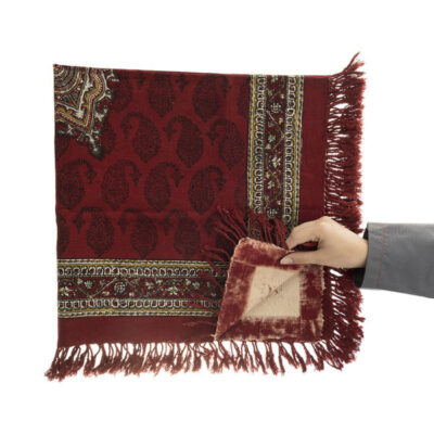 Persian Tablecloth: Isfahan's Traditional Kalamkari Block Print Red
