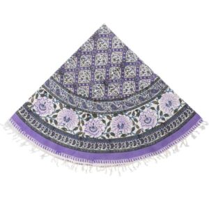 Persian Tablecloth: Isfahan’s Traditional Kalamkari Block Print Blue