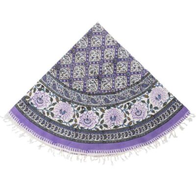 Persian Tablecloth: Isfahan's Traditional Kalamkari Block Print Blue