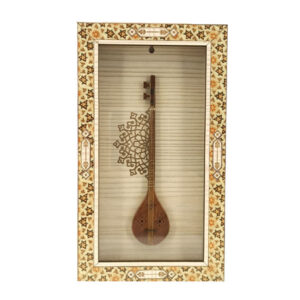 Maquette Model Kit: Persian Setar Replica with Display Frame