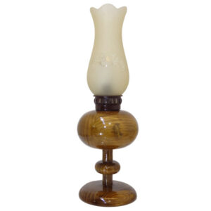 Persian Wooden Kerosene Oil Lamp Model Raika