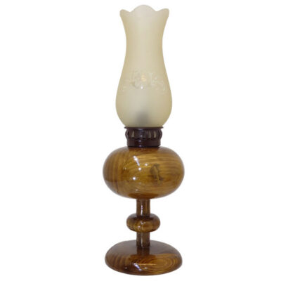 Persian Wooden Kerosene Oil Lamp Model Raika