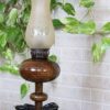 Persian Wooden Kerosene Oil Lamp Model Raika