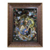 Hand-Knotted Persian Wall Hanging Rug from Tabriz Depicting Nature Miniature