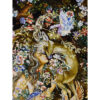Hand-Knotted Persian Wall Hanging - Tabriz Miniature Art Tapestry