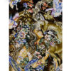 Hand-Knotted Persian Wall Hanging - Tabriz Miniature Art Tapestry