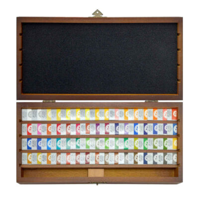 Afra 64-Color Watercolor Set in Wooden Box
