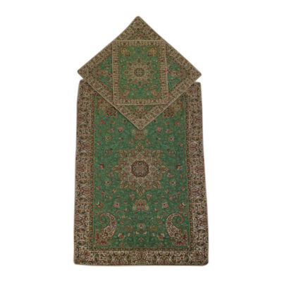 Persian Termeh Prayer Mat Luxury Islamic Sajada Green Paisley