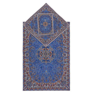 Persian Termeh Prayer Mat Luxury Islamic Sajada Blue
