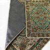 Travel Prayer Mat for Muslim Pocket Sized & Portable Green Paisley