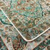 Travel Prayer Mat for Muslim Pocket Sized & Portable Green Paisley