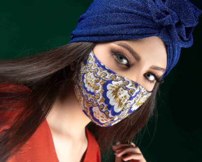 Handcrafted Fashion Embroidered Face Mask for Women - Model Almas