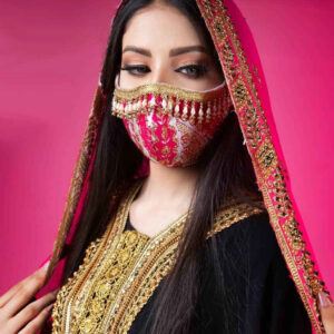 Handcrafted Fashion Embroidered Face Mask for Women – Model Negin