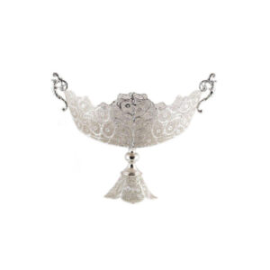 Persian Filigree Silver Fruit Bowl Model Kashkul