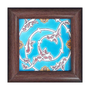 Decorative Persian Framed Ceramic Tile – Eslimi