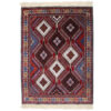 Hand-Knotted Persian Qashqai Rug (Tribal Kheshti Geometric Diamond) - Brown Wool