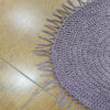 Handwoven Boho Macrame Floor Rug – Purple Color