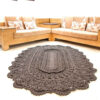 Handwoven Boho Macrame Floor Rug – Brown Color