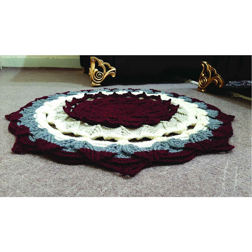 Handwoven Boho Macrame Floor Rug – Classic Design
