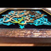 Framed Islamic Calligraphy Marquetry Art - Hasbunallahu Wa Ni'mal Wakeel