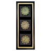 Framed Islamic Calligraphy Marquetry Wood Inlay Art Allah, Muhammad & Ali