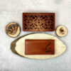 Persian Leather Long Wallet with God Design