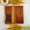 Persian Leather Long Wallet with God Design