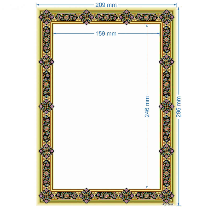 Tazhib A4 Paper (100x) Code 0024