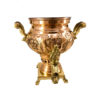 Persian Copper Samovar Decorative Charcoal Tea Maker Floral Motifs 1-Liter