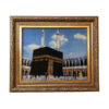 Hand-Knotted Islamic Wall Rug Kaaba