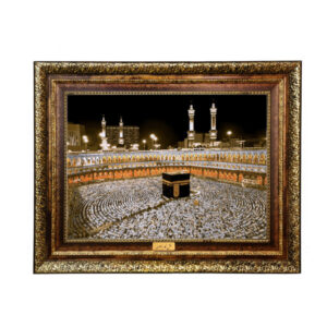 Islamic Wall Rug Holy Kaaba Model Night
