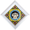 Decorative Persian Framed Ceramic Tile - Sun