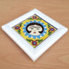 Decorative Persian Framed Ceramic Tile - Sun