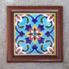 Decorative Persian Framed Ceramic Tile - Evil Eye