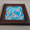 Decorative Persian Framed Ceramic Tile - Eslimi