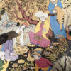 Decorative Persian Framed Tile - Shahnameh Inspired: Miniature