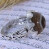 Persian Sulemani Hakik Silver Ring for Men Eye