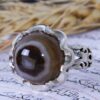 Persian Sulemani Hakik Silver Ring for Men Eye