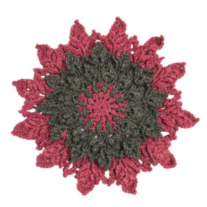 Round Crochet Hand Knitted Tablecloth