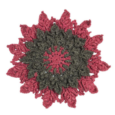 Round Crochet Hand Knitted Tablecloth