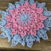 Round Crochet Hand Knitted Tablecloth