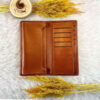 Persian Leather Long Wallet with Hamoun Design