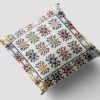 Persian Kilim Cushion Cover - Handwoven White Design