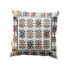 Persian Kilim Cushion Cover - Handwoven White Design