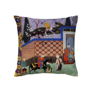Velvet Printed Cushion Cover – Shahnameh Design (Set of 2)