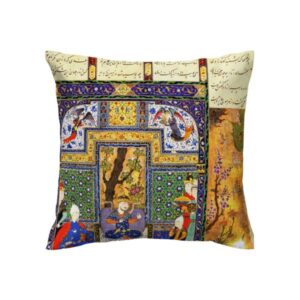 Velvet Printed Cushion Cover – Shahnameh Hadis Design (Set of 2)