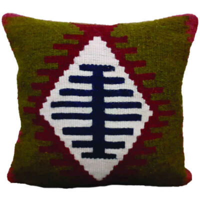 Persian Kilim Cushion Cover - Handwoven Jajim Design